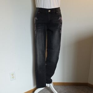 White House Black Market Jeggings with Floral Detail